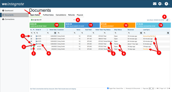 WeIntegrate Open Sales - automated Shopify to QuickBooks Online integration