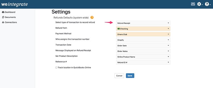 quickbooks-online-refund-receipt-setting